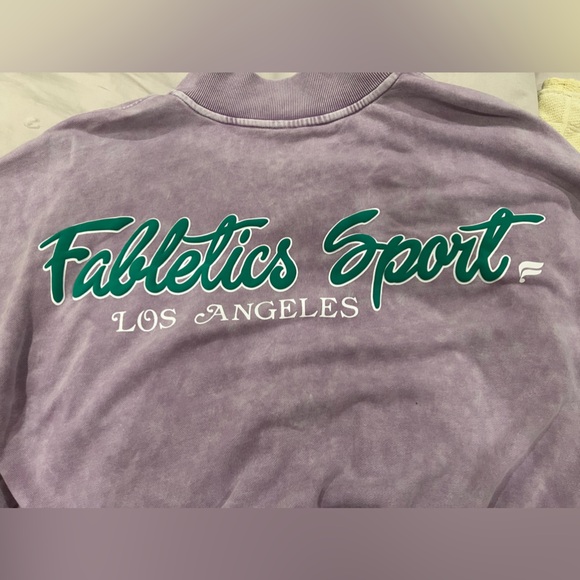 Fabletics half zip terry pullover with logo - Picture 3 of 6